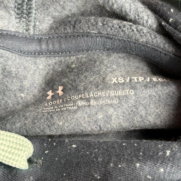 Under Armour Women’s Rival Fleece Logo Hoodie Navy XS - Picture 6 of 7